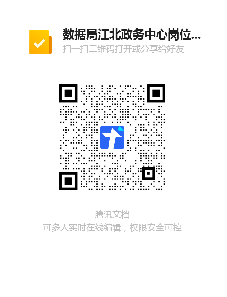 數據局江北政務中心崗位招聘報名登記表二維碼.png